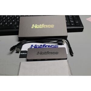 Hotface 7in1 USB-C Hub Adapter 128GB SSD Storage HDMI SD TF PD Charging